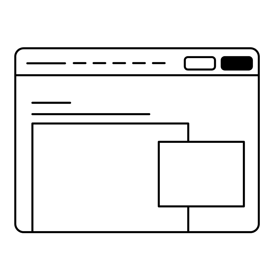 واجهة بسيطة: